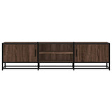 TV Cabinet Brown Oak 160x35x41 cm Engineered Wood and Metal 848848