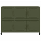 Sideboard Olive Green 100.5x39x72 cm Steel 846744