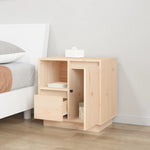 ZNTS Bedside Cabinets 2 pcs 50x34x50 cm Solid Wood Pine 814480