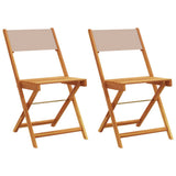 Bistro Chair Set of 2 Taupe 367683