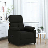 Massage Chair Black Fabric 289674