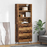 Highboard Old Wood 69.5 x 34 x 180 cm Engineered Wood 3415672