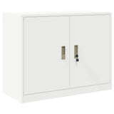 Storage Cabinet 2 pcs White 90 x 40 x 210 cm Steel Lockable 3438728