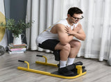 Squat Machine with Push Up Stand, Padded Hip Thrust Bench with Adjustable Cushion for Home Gym Work T3398P349201
