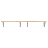 ZNTS Basin Shelf Wall Mounted Steel and Solid Wood Acacia 3302682