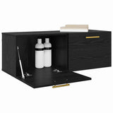 Wall Cabinet Black oak 100 x 36.5 x 35 cm Engineered wood 879566