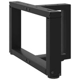 Coffee Table Legs T-Shaped 2 pcs Black 40x25x cm Steel 4013004
