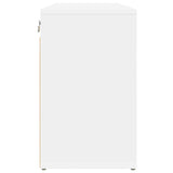 Shoe Cabinet with Shelf White 77.5 x 30 x 51 cm Engineered wood 808675