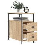 ZNTS Bedside Cabinet Sonoma Oak 30x60x60 cm Engineered Wood 826065