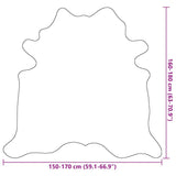 Real Cow Hide Rug Brown and White 150x170 cm 284344