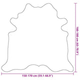 Real Cow Hide Rug Brown and White 150x170 cm 284344