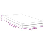 Mattress with Coconut Layer White 100 x 200 cm Pocket Spring 4106430