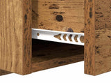 Headboard with Cabinet 3 pcs Old Wood Engineered Wood 3415682