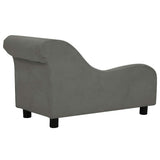 Dog Sofa with Pillow Dark Grey 83x44x44 cm Plush 171103