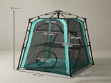 Cat Tent, 3-Tier Portable Pet Tent for Indoor Outdoor, Cat House with Multi-Door, Carry Bag, T3398P551746