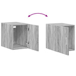 Slim Storage Cabinet Grey Sonoma 30x42.5x225 cm Engineered Wood 3281271