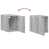 Slim Storage Cabinet Grey Sonoma 30x42.5x225 cm Engineered Wood 3281271