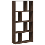 Bookcase Brown Oak 60x20x120.5 cm Engineered Wood 858153