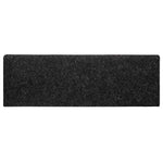 ZNTS Stair Mats Self-adhesive 30 pcs Black 65x21x4 cm 3365693