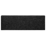 ZNTS Stair Mats Self-adhesive 30 pcs Black 65x21x4 cm 3365693