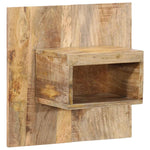 ZNTS Bedside Cabinet 50x27x50 cm Solid Rough Wood Mango 4017522