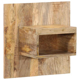 ZNTS Bedside Cabinet 50x27x50 cm Solid Rough Wood Mango 4017522