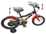 Kids Bike 12 Inches for 2-4 Years Old Black Red 42009393