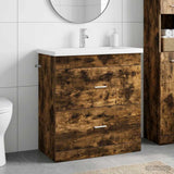 Bathroom Furniture Set Smoked Oak 81 x 40 x 84.5 cm 3404378