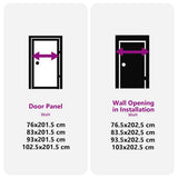 Glass Door Fretwork Black 83 x 3.5 x 201.5 cm Aluminium 42012450