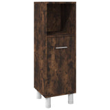 3 Piece Bathroom Cabinet Set Smoked Oak Engineered Wood 3187609