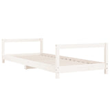 Kids Bed Frame White 90x190 cm Solid Wood Pine 834403