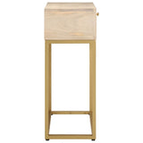 Console Table 90x30x76 cm Solid Wood Mango and Iron 372023