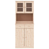 Highboard ALTA 77x35x188 cm Solid Wood Pine 3187775