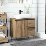 Sink Cabinet Artisan Oak 65x33x60 cm Engineered Wood 857227
