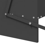Chicken Treadle Feeder Black 75 x 53 x 20.5 cm 874675
