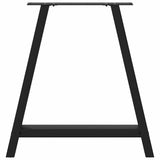 Dining Table Legs A-Shaped 2 pcs Black 80x cm Steel 4012856