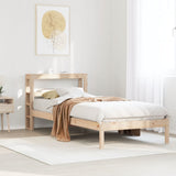 Bed Frame without Mattress 100x200 cm Solid Wood Pine 3305718