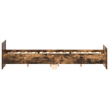 Bed Frame without Mattress Smoked Oak 140x200 cm 3203751