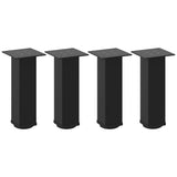 ZNTS Coffee Table Legs 4 pcs Black 30-32 cm Steel 4012460