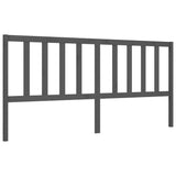 Bed Frame without Mattress Grey 200x200 cm Solid Wood Pine 3193878