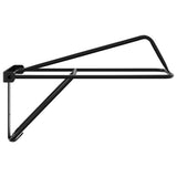 Foldable Saddle Rack Wall Mounted Black Iron 172437