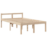 Bookcase Bed without Mattress 135x190 cm Doouble Solid Wood Pine 3322045