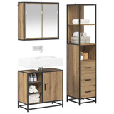 Bathroom Furniture Set 3 pcs Artisan Oak Engineered Wood 3402406