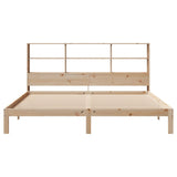 Bookcase Bed without Mattress 180x200 cm Super King Solid Wood Pine 3322568