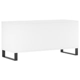 Record Cabinet White 100x38x48 cm Engineered Wood 831756