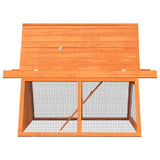 Rabbit Hutch Solid Pine & Fir Wood 152x128x108 cm 170643