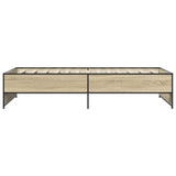 Bed Frame without Mattress Sonoma Oak 75x190 cm Small Single 845252