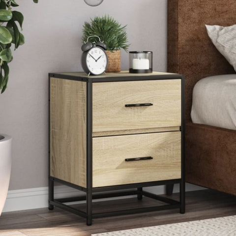 ZNTS Bedside Cabinets 2 pcs Sonoma Oak 40x31x50 cm Engineered Wood 848677