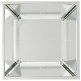 Garden Planter 5 pcs Silver 40 x 40 x 15 cm Galvanised Steel 873821