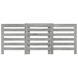 ZNTS Radiator Cover Grey Sonoma 205x21.5x83.5 cm Engineered Wood 852722